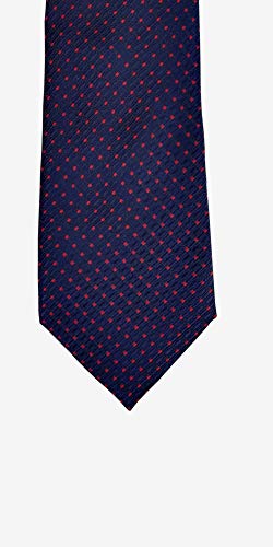 Image of BLACKSMITH Red Jacquard Tie for Men - Red Formal Tie for Men