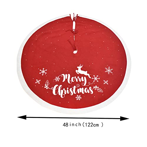 Rogena Christmas Tree Skirt Christmas Tree Skirt 48 Inches Tree Skirt Christmas Tree Skirt Red Christmas Decorations #TOP1