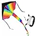 Kites for Kids Ages 4-8, Kites for Adults, Rainbow Kite, Delta and Diamond Kites for Kids Ages 8-12 Easy to Fly, Stunt Kite, Beach Kite with Carrying Bag (Double Kite)