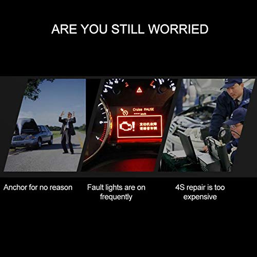 Universal OBD2 Engine Fault Reader Car Scanner, Professional Auto Car Diagnostic Scanner Repair Tool, HD LCD Display Screen, I/M Readiness Smog Check CAN Diagnostic Scan Tool Support 5 Language - Image 3