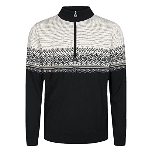 Dale of Norway Hovden Men’s Sweater - 100% Merino Wool Knit Sweater - Men’s Pullover - Ski Sweater - Quarter Zip Pullover Men