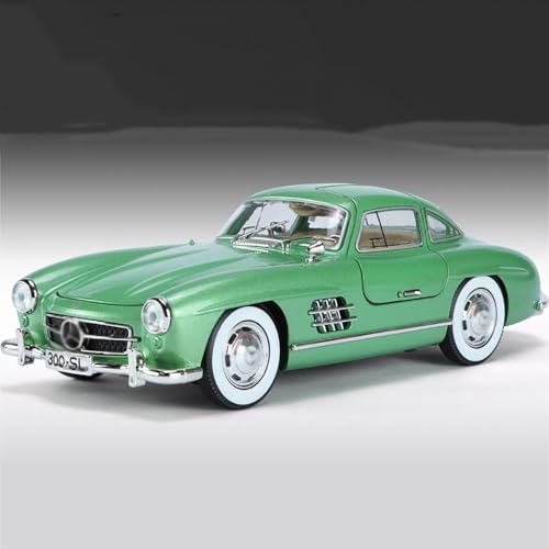 Image of 1:24 Diecast Metal Vintage Toy 300 Sl Classic Toy Car for Kids Die Cast Car Light Sound Pullback Openable Door