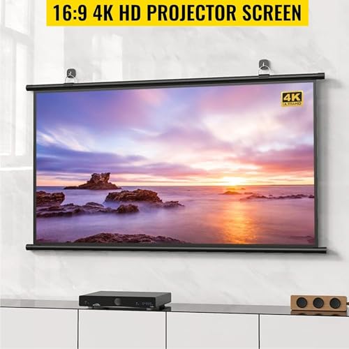Pantalla de proyector manual portátil 72 pulgadas 16:9 miniatura 5
