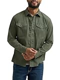 Wrangler Men's Long Sleeve Shirt, Thyme (Twill), X-Large