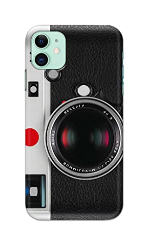 Image of Printed Hard Back Cover Case for Apple iPhone 11 Back Cover (Vintage Camera) -702