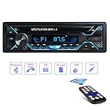 🎧 【Bluetooth-Anruf und Fernbedienung】Dieses Autoradio Bluetooth mit Mikrofon ist mit einer Bluetooth 4.2-Funktion ausgestattet. Schnelle und einfache Bluetooth-Verbindung, kompatibel mit Android- und iOS-Geräten. Diese Auto Stereo ist außerdem mit einer voll funktionsfähigen Fernbedienung ausgestattet, Sie können es einfach vom Rücksitz aus bedienen.