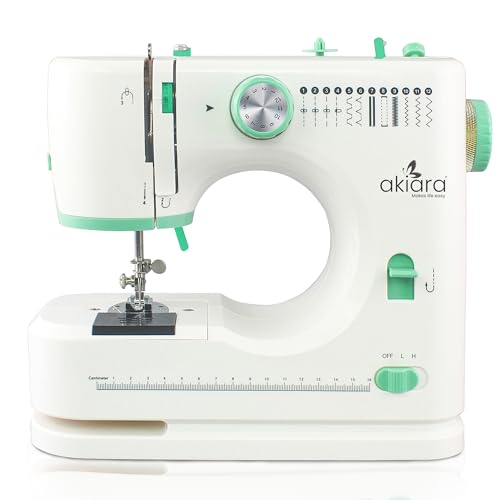 Akiara Sewing Machine Electric with 12 Stitch Patterns | Stitching Machine for Home Tailoring | Silai Machine for Home Use | Portable Mini Tailor Mach
