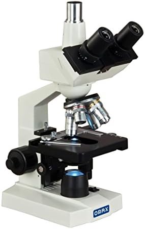 OMAX M83EZ 2500X LED Lab Trinocular Compound Microscope with Doub...
