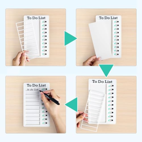 2 Checklisten-Tafel Aufgabenliste zum Aufkleben, wiederverwendbares Memoboard für Kinder,Aufgabenplaner Kinder, Aufgabenliste für
