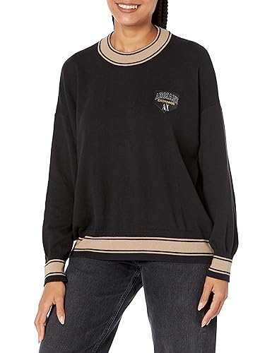 Image of Armani Exchange Women's Collegiate Capsule Cotton Knit Pullover
