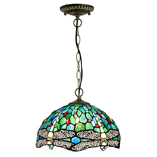 Lampe de place verre vintage Leville Butlant de 11,8 pouces soufflé à la bouche art rétro