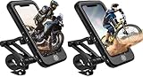 A prueba de golpes y rotación de 360°: el soporte para teléfono móvil KCA_S3 para motocicleta y bicicleta puede girar 360 grados para obtener el mejor ángulo de visión. Estabilidad y antivibración. Satisface tus necesidades de conducción en diferentes terrenos.
