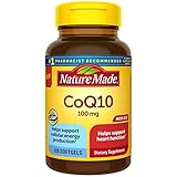 Nature Made CoQ10 100 mg, Dietary Supplements for Heart Health and Cellular Energy Production, 120 Softgels, 120 Day Supply