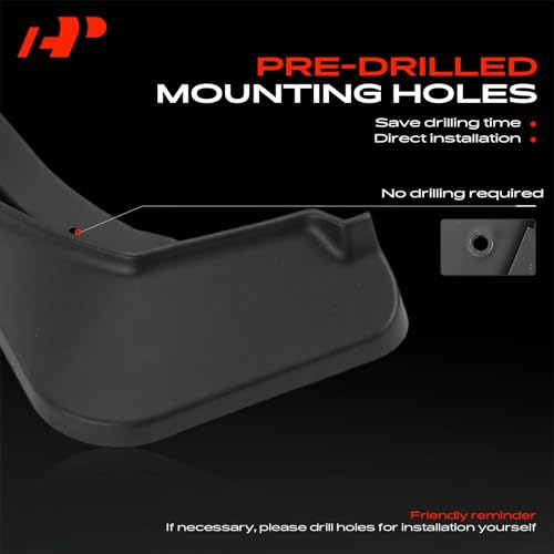 Image of A-Premium Mud Flaps Compatible with Chevrolet | for Chevrolet Trax 2024, No Drilling Required Mud Guards with Hardware Accessories, Set of 4 Front and Rear
