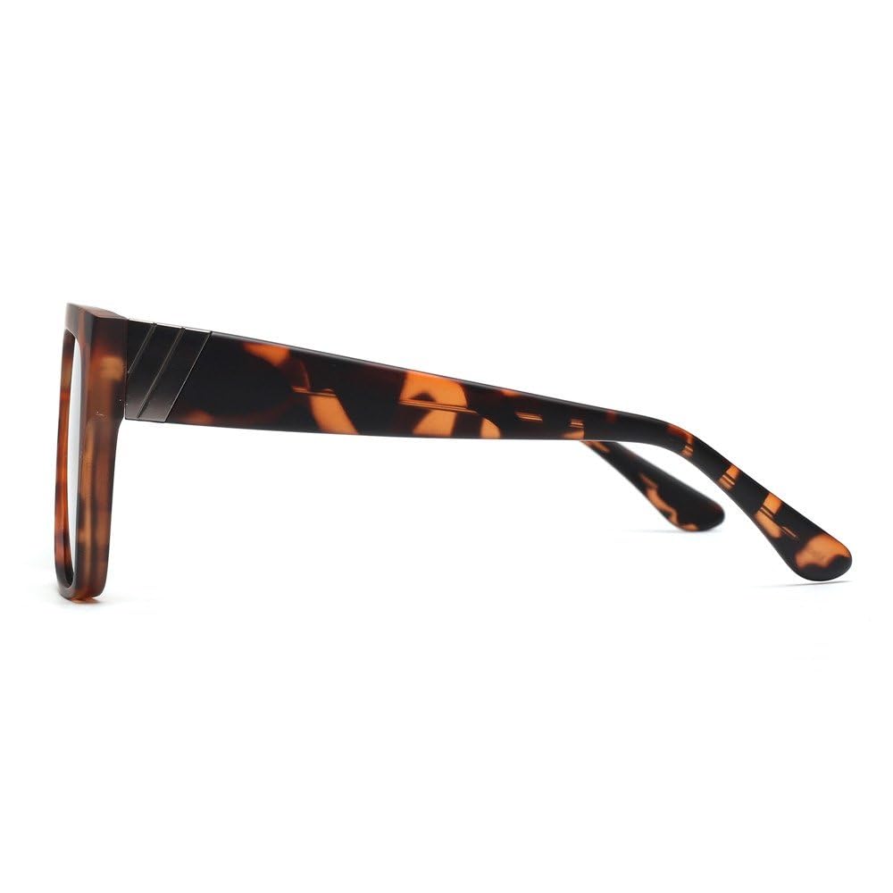 Gafas de sol cuadradas polarizadas grandes con montura de acetato para hombre y mujer, parte superior plana, UV400