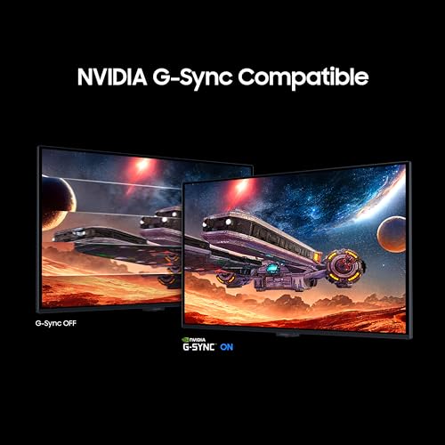 Image of Samsung 27 inch Odyssey QD-OLED G5 Gaming Monitor (Smartchoice) |QHD 2560 x 1440|180 Hz|0.03ms|Pantone-Validated|G-Sync|Free Sync|Glarefree|Ports-DP,HDMI,Headphone|1 Billion Color| LS27FG502SWXXL|Black