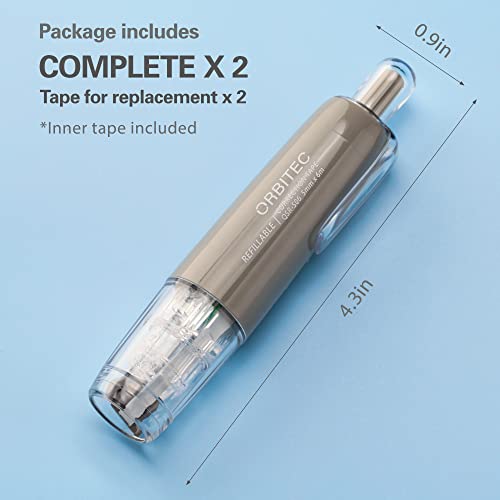 Bitosee Refillable Retractable Quick Dry White Out Correction Tape,Mini Small Japan Aesthetic Cute White Out, With Easy To Use Kawaii Pen Shaped Applicator,For School Office Students Kids Supplies. #TOP7