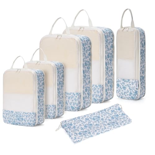 Narwey-Compression-Packing-Cubes-for-Women-Kids-Travel-Organizer-Bags Narwey Compression Packing Cubes for Women Kids, Travel Organizer Bags - Image 1