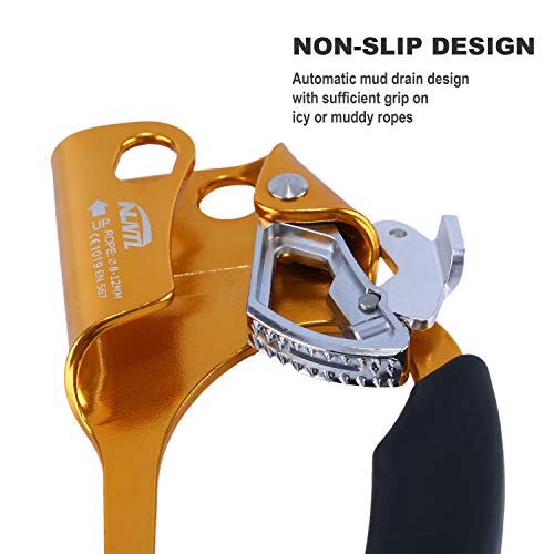 Wildken Climbing Hand Ascender Outdoor Mountaineering Tree Arborist Climbing Rappelling Equip Hand Ascender For 8-18Mm Rope Left Right Hand Ascender #TOP4