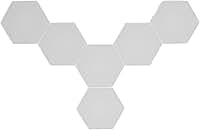 Cosiki Luz de Parede Hexagonal Bluetooth, 6 Conjuntos de Painel de Luz LED RGB, Painéis de de 16 Milhões de Cores Com Sincronização de Música e Controle Remoto de APP, Ideal para Home Theater, Festa e