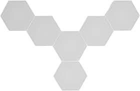 Cosiki Luz de Parede Hexagonal Bluetooth, 6 Conjuntos de Painel de Luz LED RGB, Painéis de de 16 Milhões de Cores Com Sincronização de Música e Controle Remoto de APP, Ideal para Home Theater, Festa e