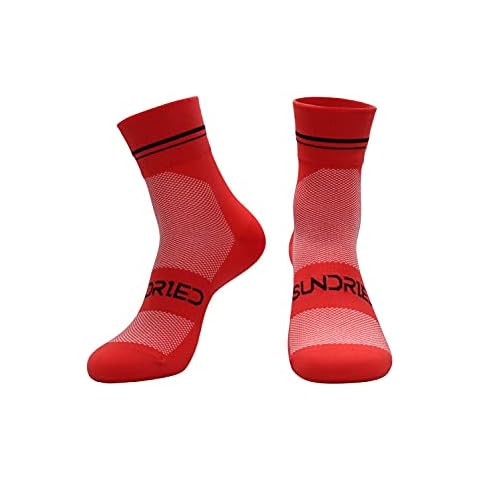 Sundried Red Road Bike Cycle Socks Premium MTB and Road Bike Cycle Clothing Accessories (Red, LXL) Cover