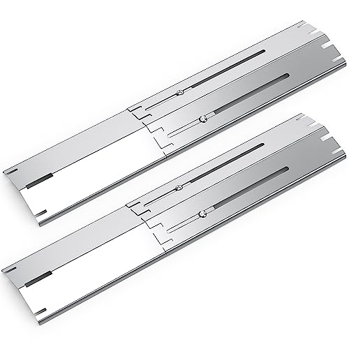Coisien Universal Plaque chauffante 34 à 53,3 cm,Pièces réglable adaptées à la Plupart des modèles de Gril à gaz,echange Universelle pour diffuseur de...