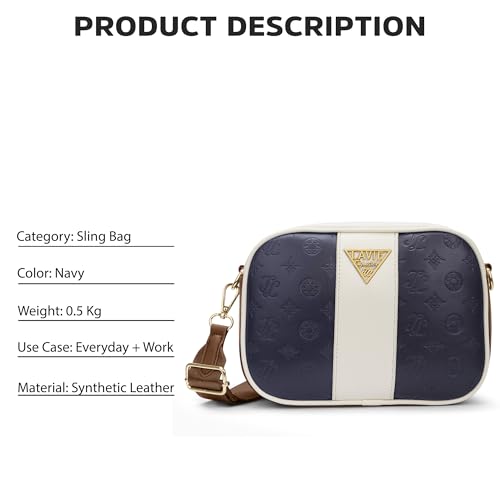 Image of Lavie Signature Dallas Woman's Box Crossbody Sling Bag | Ladies Purse Handbag | Gift for Women