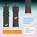 MTHGH 20mm Watch Strap Loops for Garmin Fenix 7S/6S/5S Forerunner 55/45/45S/245 Instinct 2S Smartwatch Fastener Rings [10 Pcs], Soft Silicone Replacement Secure Rings Connector Holders Loop