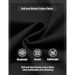 COOFANDY Men's Casual Shorts Cotton Elastic Waist Drawstring Shorts Lightweight Summer Beach Shorts - Image 5