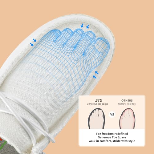 Image of STQ Women's Orthopedic Loafers丨Lightweight Casual Boat Shoes for Plantar Fasciitis