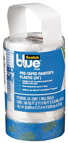 3M PT2093EL-24 Pre-Taped Painter's Plastic