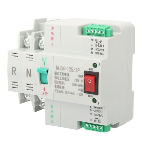 Interrupteur de transfert automatique double puissance 2P 80A AC 230V