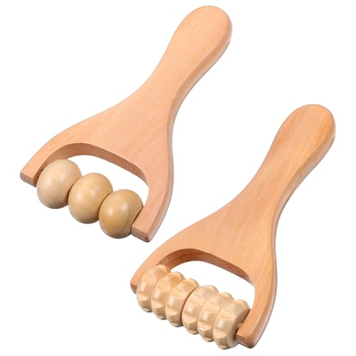 HekouJiub 2Pcs Wooden Massage Rollers