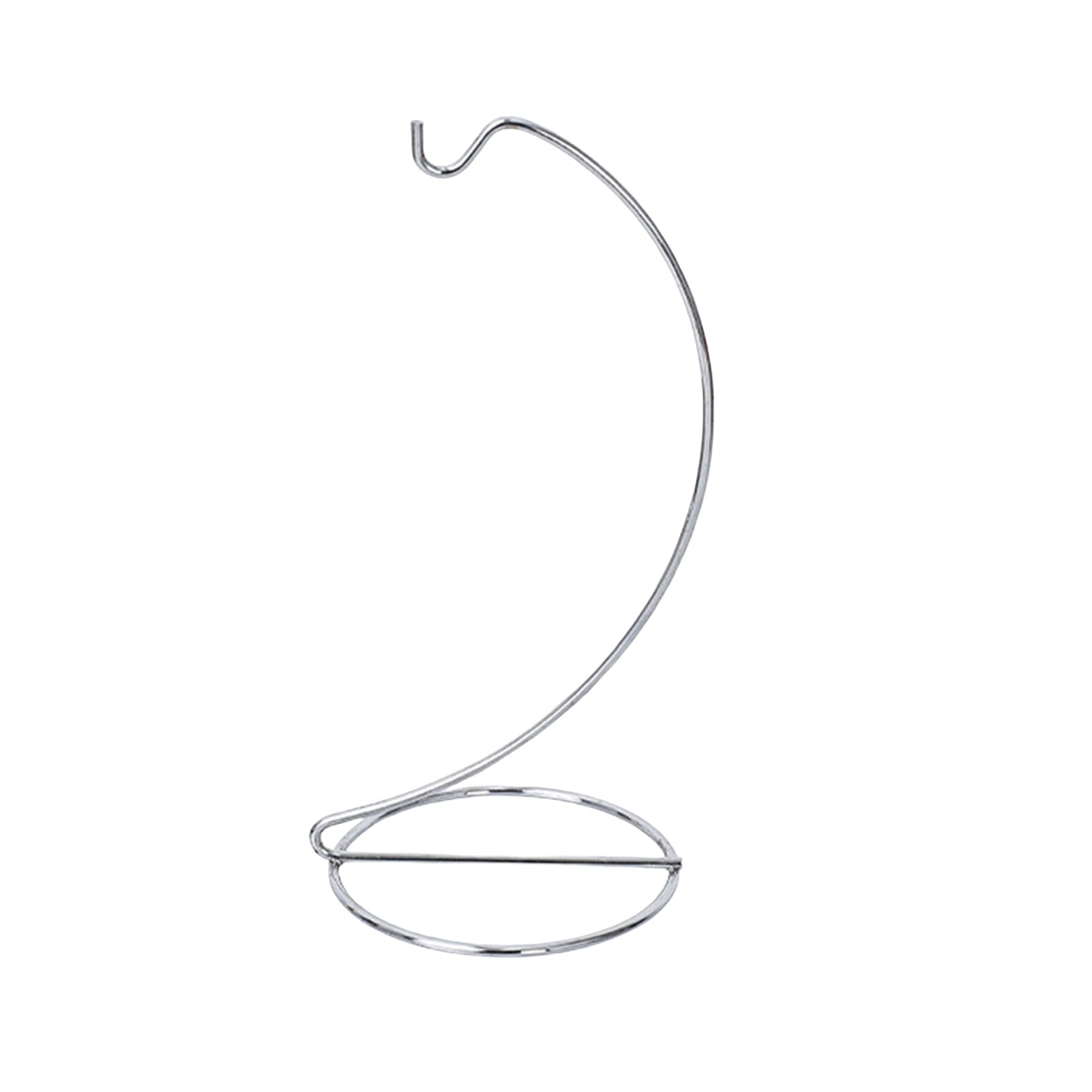 Glass Ball Hanger Hanging Plant Stands Ornament Stand Holder for Balls Spiral Design Iron Rack Air Terrarium Wedding Home Office Garden Silver