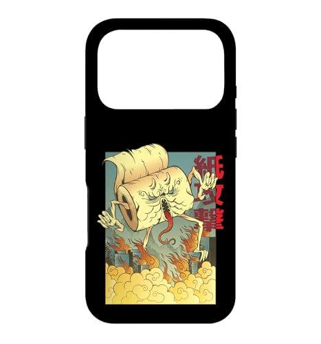 Japanese Anime Toilet Paper Monster Attack, Vintage Poster �X�}�z�P�[�X iPhone 17 Pro �p
