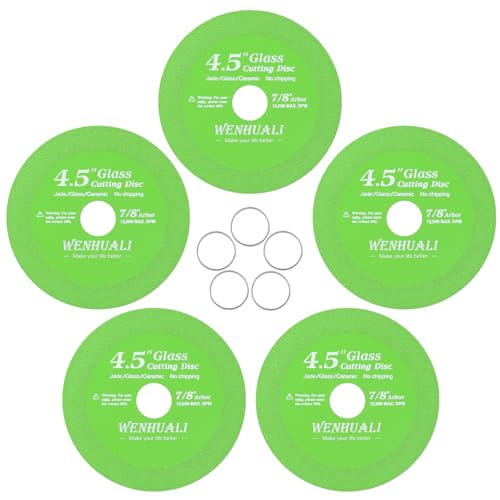 WENHUALI 5 Pcs Glass Cutting Disc for Angle...