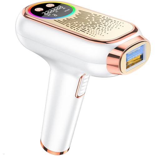 NIKYJM Depiladora Laser 6,8cm² Gran calibre, Innovadora Función 3 en 1, 9 Niveles de Energía, IPL Depiladora Luz Pulsada