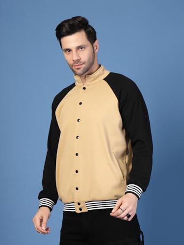 Image of Rigo Varsity Jacket for Men | Streetwear Varsity Jacket | Puff Print Varsity Jacket | Oversized Varsity Jacket for Men