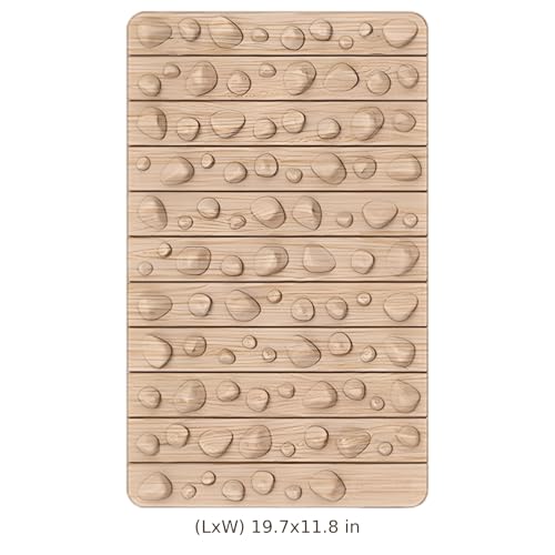 Alfombra de reflexología con grano de madera, 50 x 30 cm, cojín plegable de acupresión para pies, masajeador portátil para spa y relajación después del entrenamiento miniatura 5