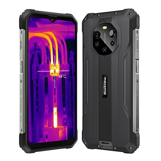 5G Imagen Térmica Smartphone Resistente Blackview BL8800 Pro, 50MP Cámara Cuádruple, Dimensión 700 8GB+128GB, 6.58'' FHD+ Pantalla, 8380mAh Batería 33W Carga Rápida, IP68 Móvil Antigolpes NFC Negro