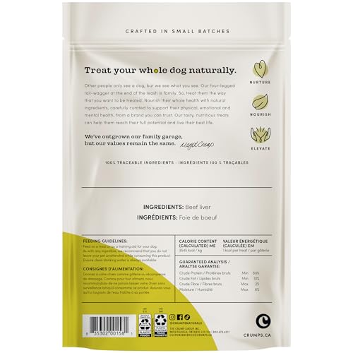 Crumps' Naturals Mini Trainers Freeze Dried Beef Liver (1 Pack),, 1.9OZ/ 55G - Image 3