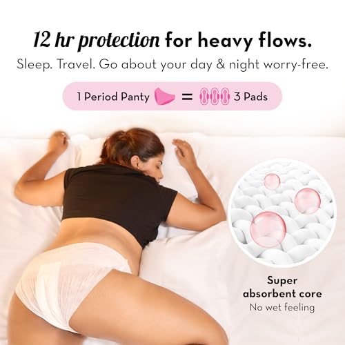 Plush Comfort High Waist Disposable Period Panties for Women - 5 Pcs L/XL (80-120cm) | Anti-Bacterial | 12-Hour Protection | 360° Coverage | Rash-Free | Ideal For Heavy Flow &... - Image 2