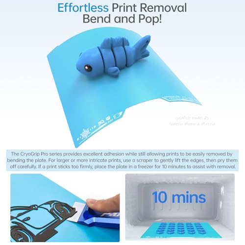 Image of BIQU Cryogrip Pro Frostbite Cold Build Plate Compatible with Bambu-Lab H2C 3D Printer 355x346MM Double-Sided Upgrade Room Temperature Print Removable Surface Platform