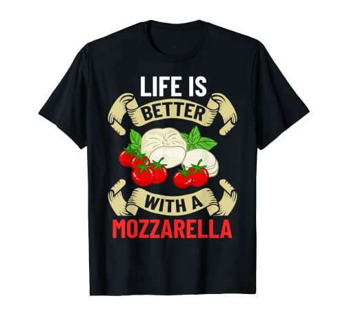 Mozzarella Cheese Recipes Buffalo Italian Fresh T-Shirt