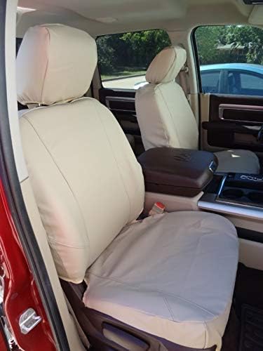 Durafit Seat Covers, D1343-C8, Seat Covers Made in Gray Waterproof Endura for 2009-2019 and 2020-2025 Classic Dodge Ram Front Flat Bucket Seats