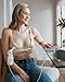 Kindred Bravely Sublime Contour Hands Free Pumping & Maternity Bra for Nursing and Breastfeeding (Beige, Medium)