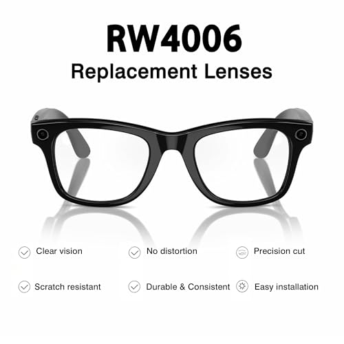 Image of YEIN Replacement Lenses for Ray-Ban Meta RW4006 /RW4012(50mm), Photochromic /Blue Light Blocking /Polarized Sunglasses Lenses