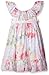 Laura Ashley London Girls' Floral Cotton Ribbon Tie Dress
