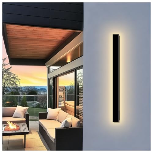Image of Modern Outdoor Wall Light, 47 Inch Long Outdoor Wall Sconces